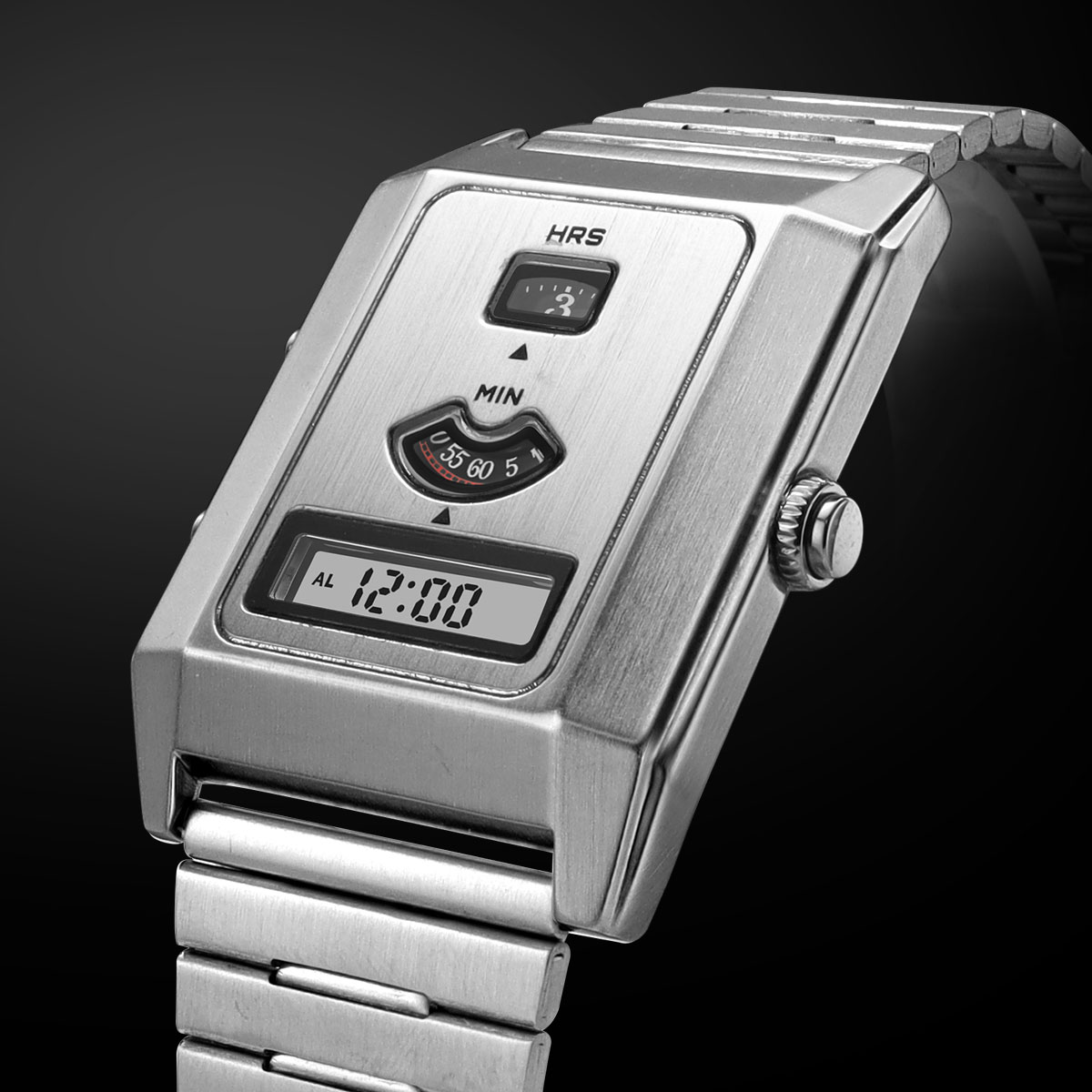 Vintage Digital Watch - Orologio da uomo elettronico al quarzo